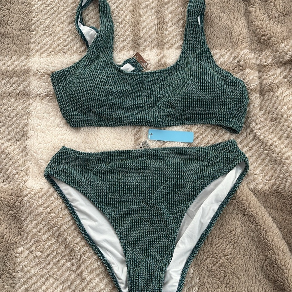 Stylish Teal Bikini Set